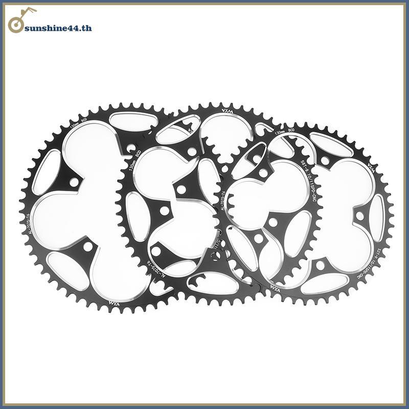 FOURSUN 130 BCD จักรยาน Chainring N กว้างดาว 38-60T AL7075 Sproet สําหรับจักรยานเสือหมอบบวกและลบแผ่น