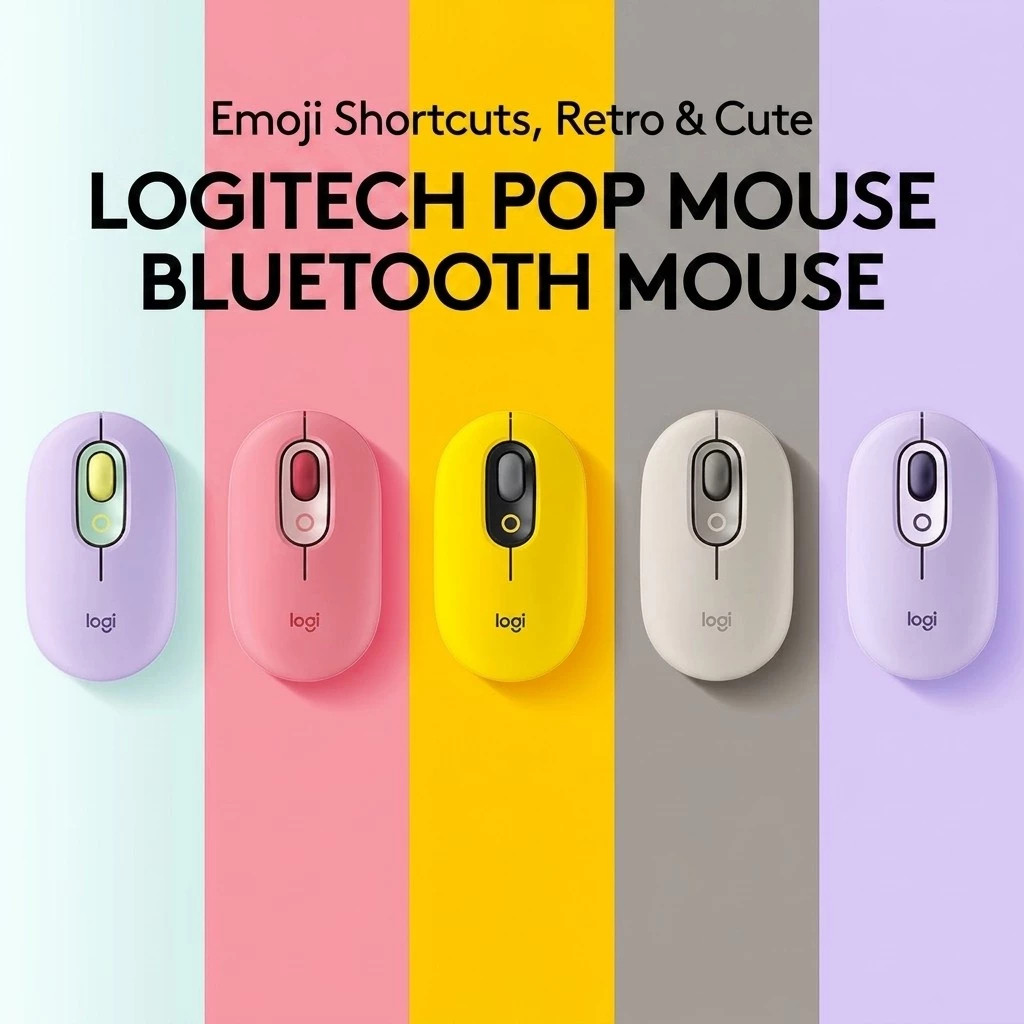 LOGITECH hot itemLOGITECH POP MOUSE WIRELESS MOUSE EMOJI BUTTON