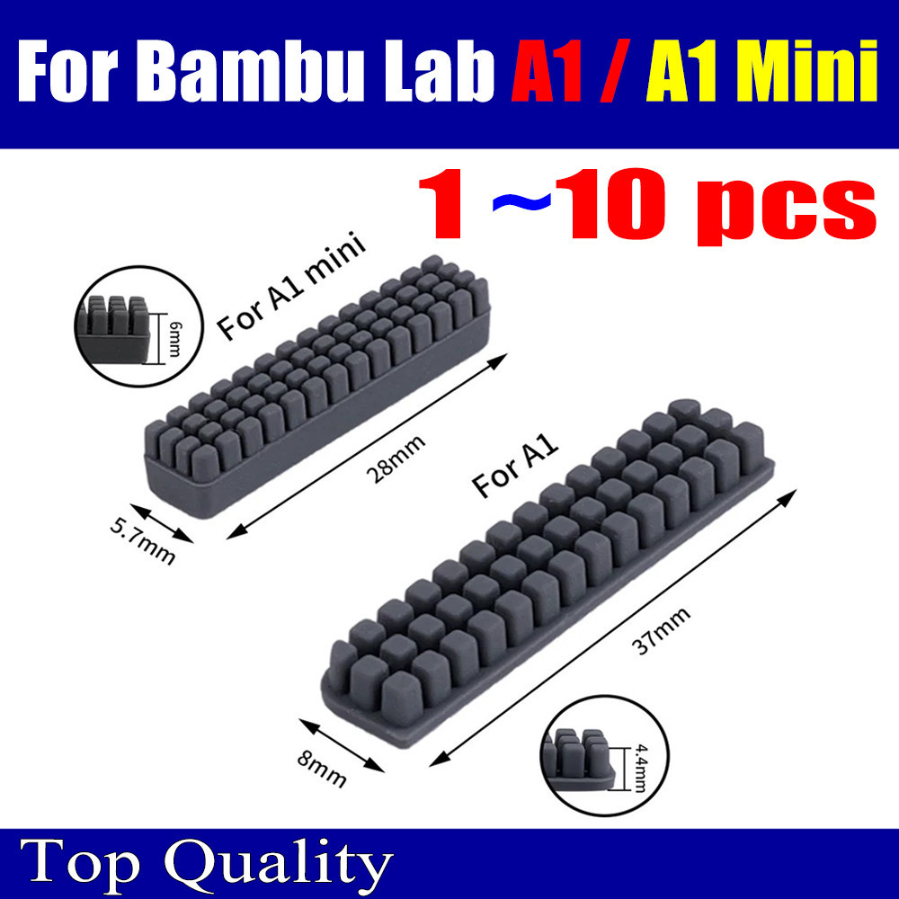 For Bambu Lab a1/A1 Mini Nozzle Brush Wiper Silicone Brush Hotbed Mounted Scrubbers Cleaning Tool