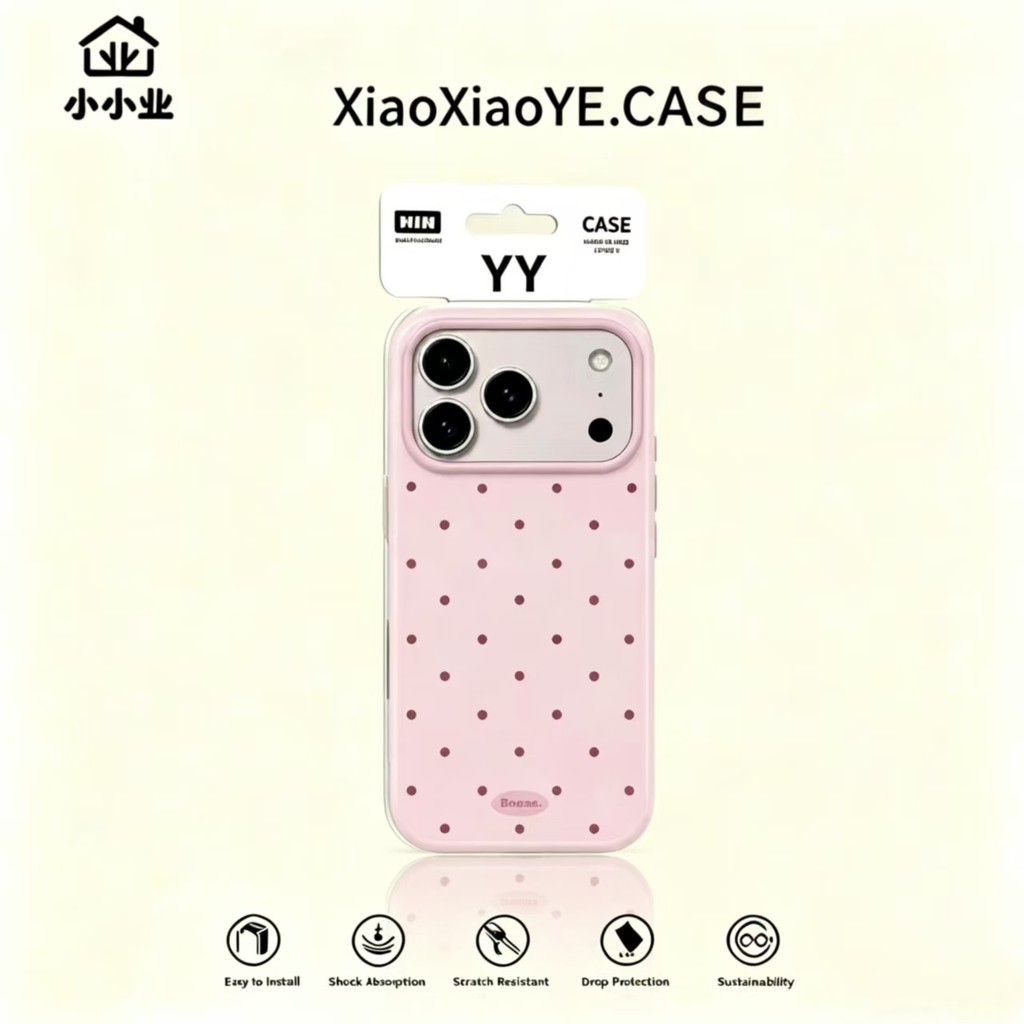 INS-style Candy สีสัน Polka Dot Soft เคสโทรศัพท์กันกระแทกเหมาะสําหรับ iPhone 18Pro Max 17 16 15 14 13 Pro Max ปลอกกล้องเลนส์ป้องกัน Anti-drop ฝาหลัง iPhone