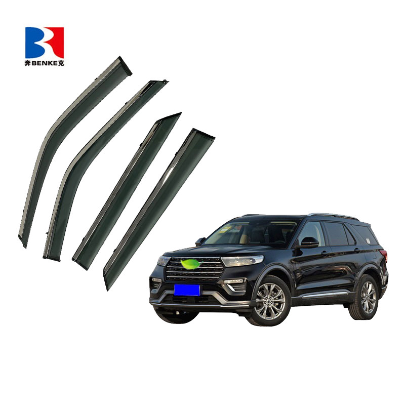 Premium-Vent Shade Sun Rain Guards สําหรับ FORD EXPLORER(U625) 2019 + Visors หน้าต่างด้านข้าง Wind D