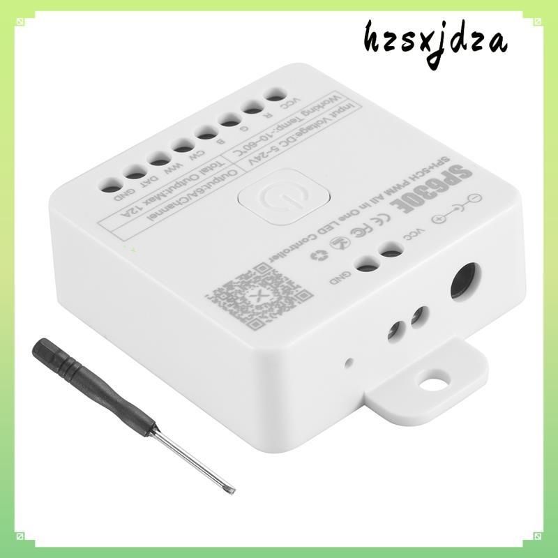 1 ชิ้น SP630E Bluetooh LED Controller พลาสติกสีขาวรองรับ PWM Monochrome CCT RGB RGBW RGBCCT หรือ SPI