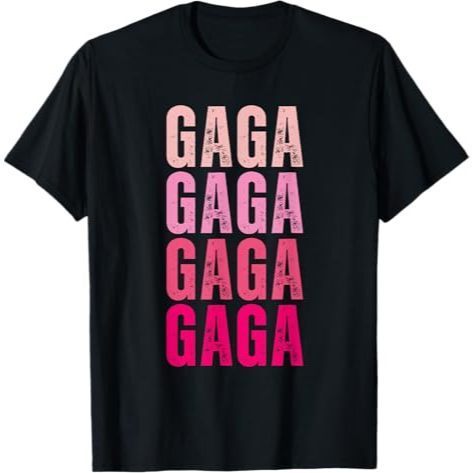 เสื้อยืดชื่อแรก Gaga Vintage I Love Gaga