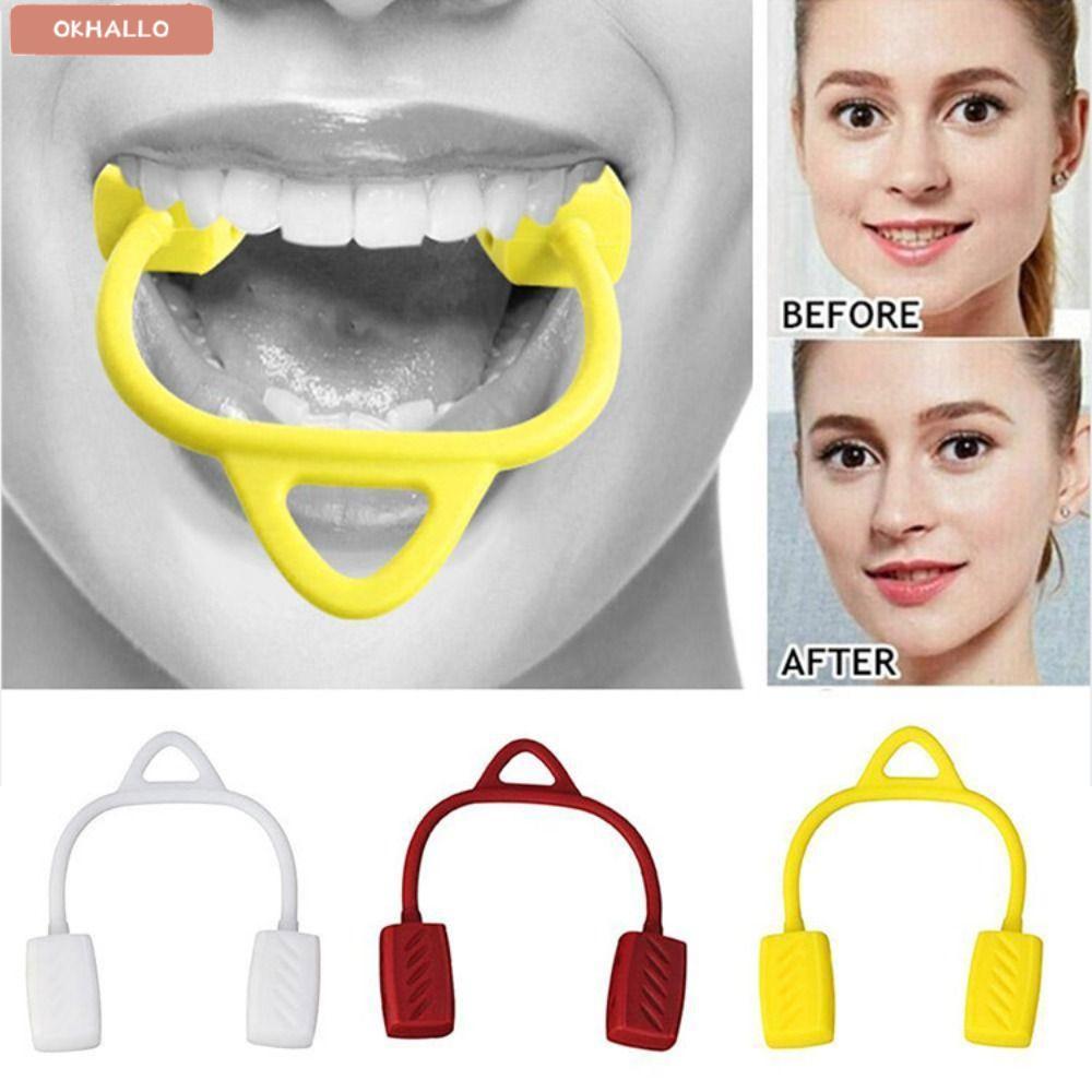 OKHALLO Jaw Exerciser, อัพเกรด 30/40/50lbs คอ Toning, ความงามเกรดอาหารซิลิกาเจล Jawline Exerciser กล
