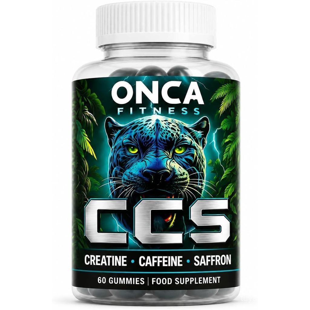 Creatine + Saffron ONCA FITNESS – 5g Creatine Monohydrate Caffeine จาก Guarana & Saffron Extract – พ