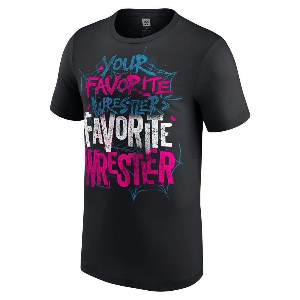 เสื้อยืดผู้ชาย Black AJ Lee Your Favorite Wrestler