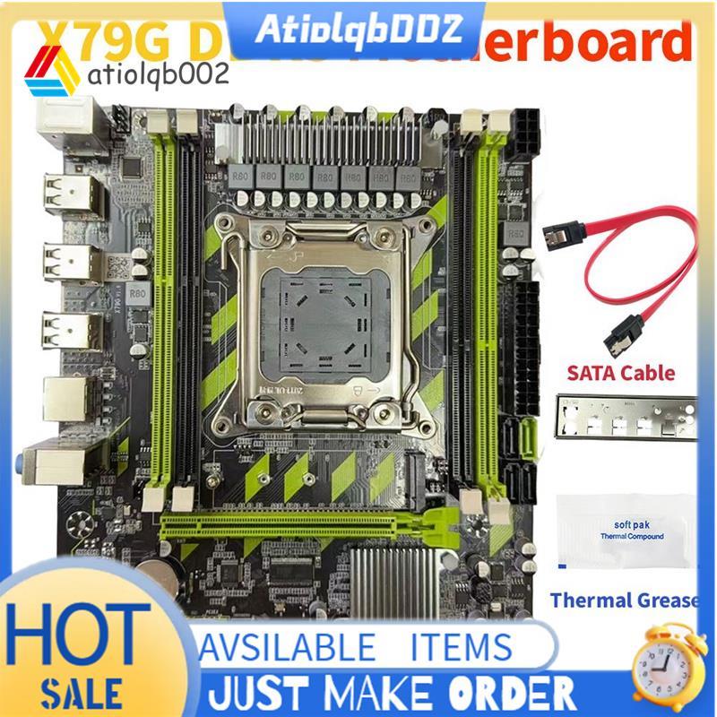 X79G เมนบอร์ดสําหรับเล่นเกม LGA2011 4XDDR3 RECC ช่อง M.2 NVME PCI-E X16 SATA3.0 X79 เมนบอร์ดเดสก์ท็อ