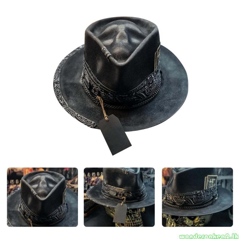 Wonderpakea2 Plush Skull Cowboy Cap Soft and Cozy Skull-themed Cowboy Hat Ornament