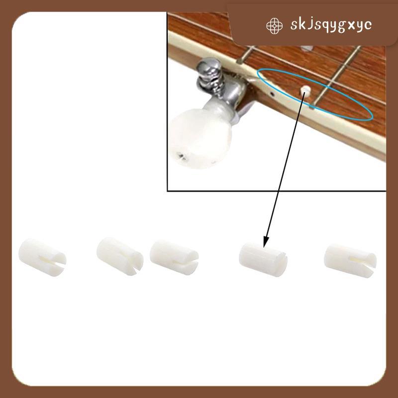 skjsqygxyc5pcs สําหรับ Banjo อุปกรณ์เสริมกระดูกจริงสําหรับ Banjo 5th String Nut 5th String Guide Nut