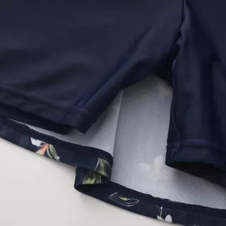 Decathlon Women'S Una One-Piece Short-Sleeved Swimsuit ชุดว่ายน้ำวันพีซผู้หญิงแขนสั้นแบบกระโปรง รุ่น Una - Navy