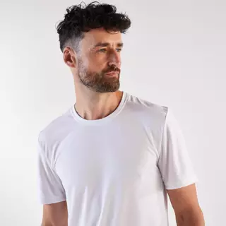 Decathlon Men'S Kiprun Run 100 Running T-Shirt เสื้อวิ่งสำหรับผู้ชาย รุ่น Kiprun 100 - White