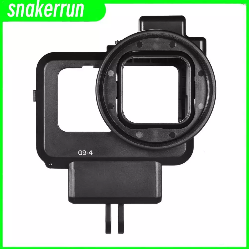 Snakerrun G9-4 กรงวิดีโอ กล้อง GoPro Hero 9 พร้อม Dual Cold Shoe Mount