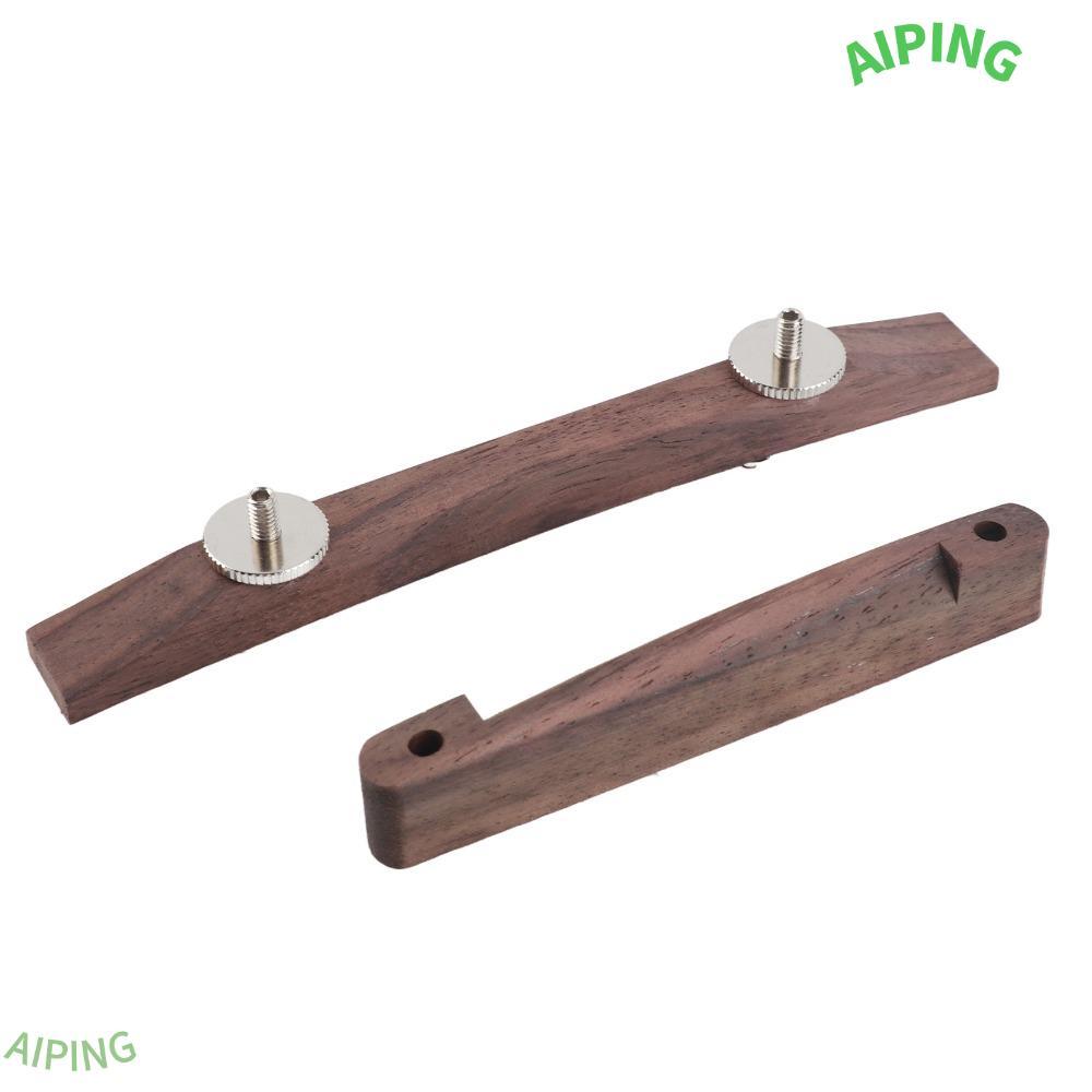 NG1ZX Archtop Guitar Bridge, สีไม้ Rosewood วัสดุสะพานกีตาร์แจ๊ส, อุปกรณ์เสริมกีตาร์ระดับพรีเมียมสํา