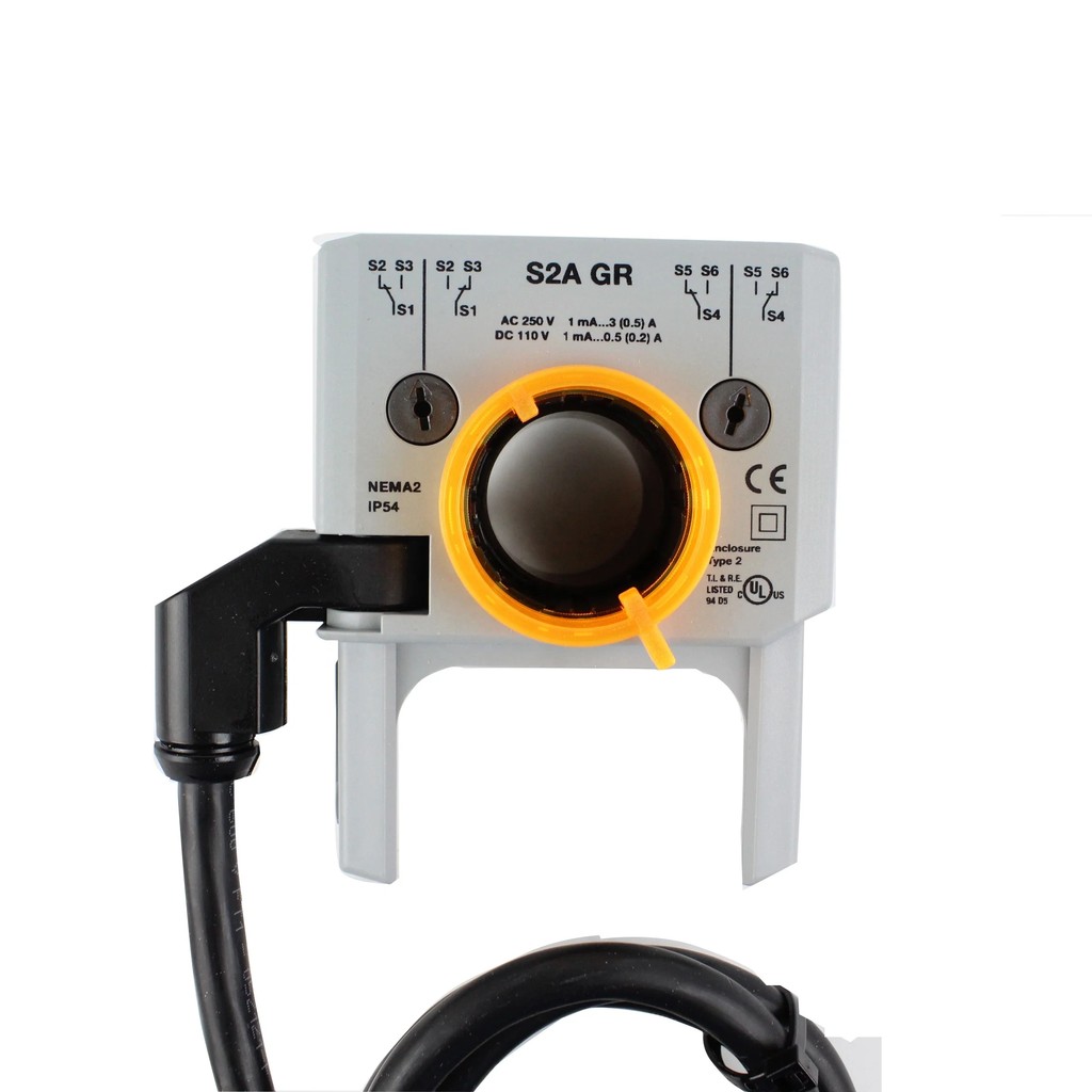 BZID Belimo S2A GR/S2A/500GR สวิตช์เสริมสําหรับ Damper & Rotary Actuators การออกแบบกราฟิกโครงการ Sol