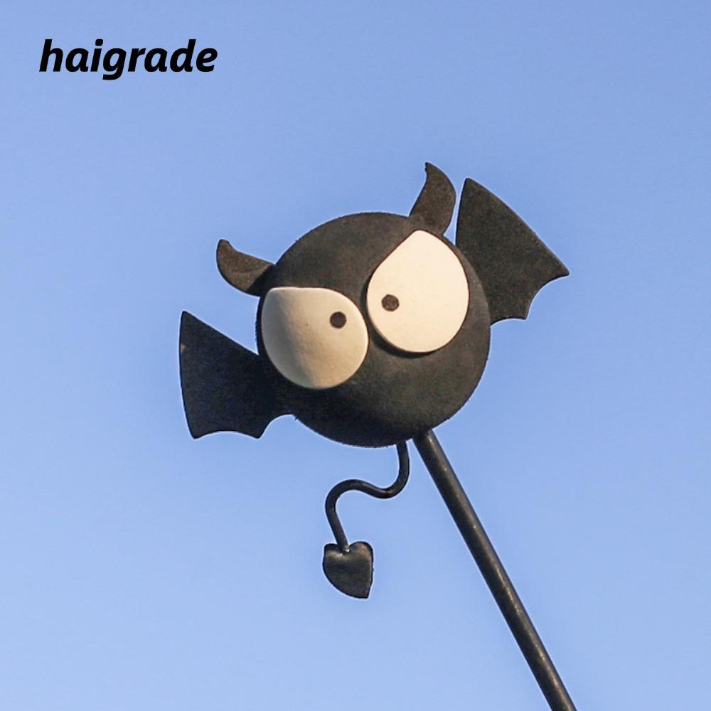 HAIGRADE Honey Bee Car Antenna Toppers, Halloween Happy Face Car Bat Antenna Toppers, Cute Bumble Be