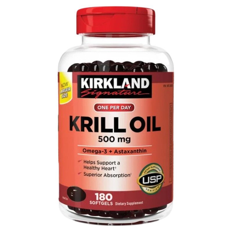SUNLAN.PH Kirkland Krill Oil 500mg 180 แคปซูล (Made in USA)