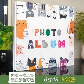 ขายส่ง‼️ อัลบั้มรูปปกแข็ง PVC ขนาด 4x6 นิ้ว แบบสอด 500 รูป Photo Album สมุดอัลบั้มภาพ