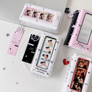 COD เก็บรูปPhoto Booth สมุดเก็บการ์ด อัลบั้มการ์ด PVC 4 ช่อง โฟโต้เฟรม ลายน่ารัก PhotoAlbum (AB) สำหรับแฟนคลับ Kpop