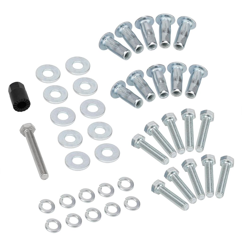5/16 "Blind Fasteners Bolts เครื่องซักผ้าชุดติดตั้งสําหรับ Weather Guard รถบรรทุกกล่องเครื่องมือบันไ