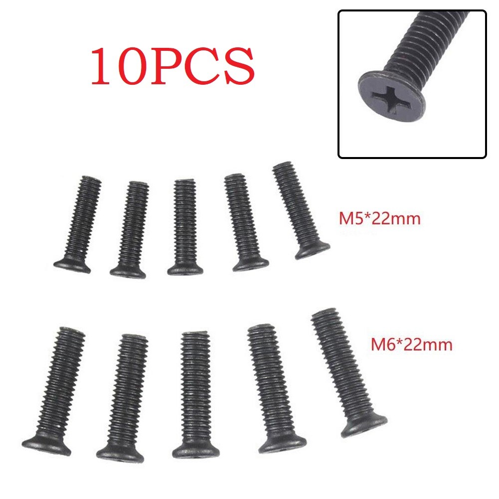 [CRA] อะแดปเตอร์สกรูเกลียวซ้าย M5 M6 22 มม. สําหรับหัวจับดอกสว่าน UNF 10 ชิ้น