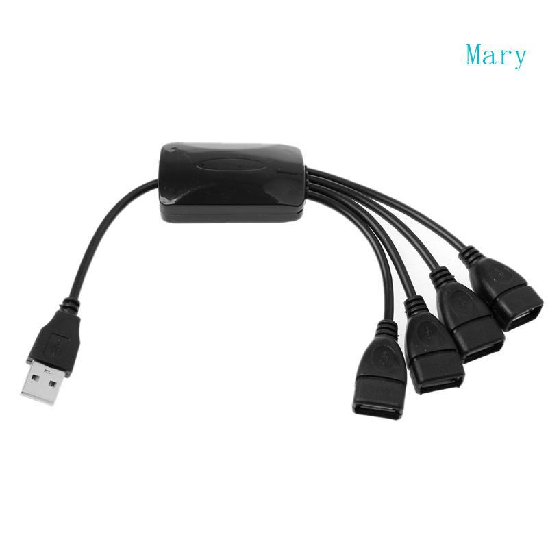 Mary ทนทาน USB 2 0 HUB 480Mbps Hub Splitter 25 ซม. สาย USB ความยาวฮับ USB