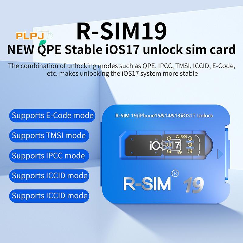 PLPJ R-SIM19 ใหม่ QPE Stable IOS17 ปล่อยการ์ดสําหรับช่วงเต็ม 6-17 Unlo ใหม่