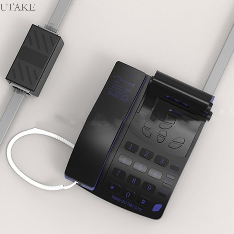 Utake โทรศัพท์ Extension หัวตรง Rj11 6P6C 6P4C 6P2C Coupler Connector
