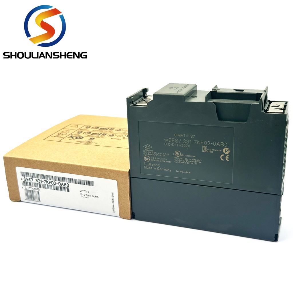 สินค้าคงคลังใหม่ผู้ขายทอง 6ES7331-7KF02-0AB0 คอนโทรลเลอร์ PLC จุดเดิม Plc Logic Programming Controll