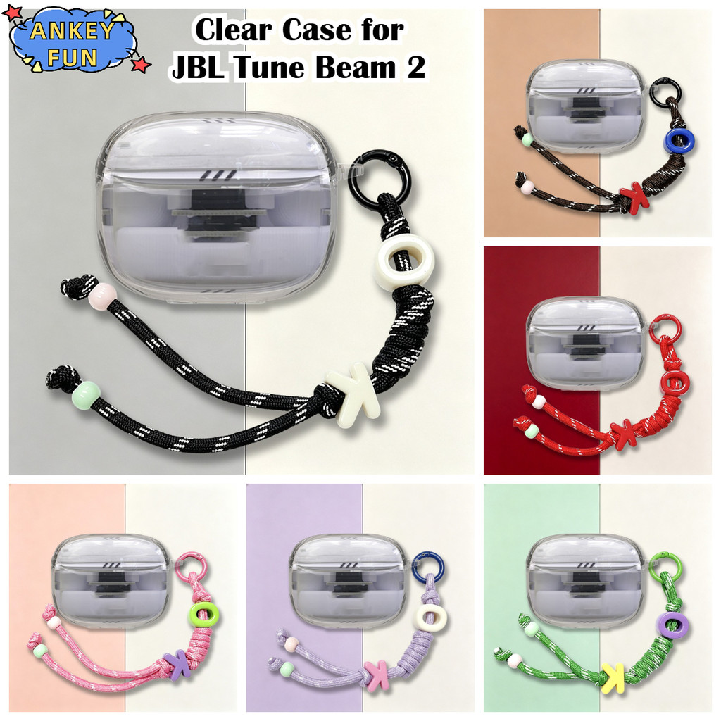 Compatible with JBL Tune Beam 2 / Beam Wireless Bluetooth Headphones Transparent TPU Case for JBL Tu