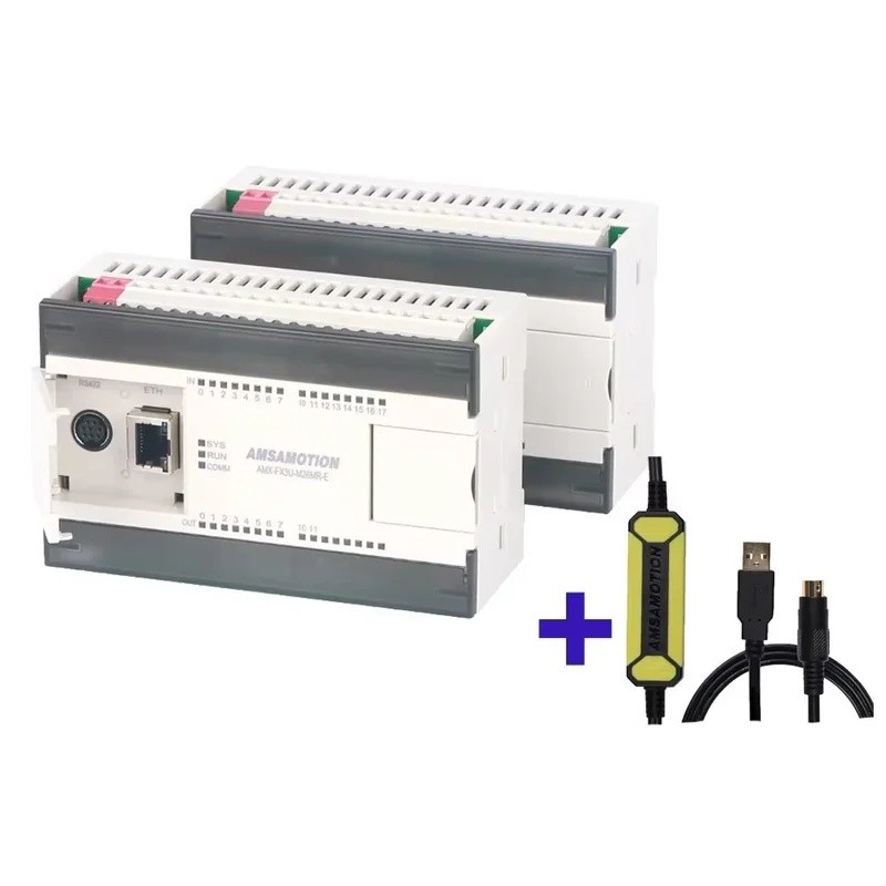 3XFF Ethernet PLC FX3U-M26MT-E เปลี่ยน Mitsubishi Programmable Controller Logic Relay ทรานซิสเตอร์ A