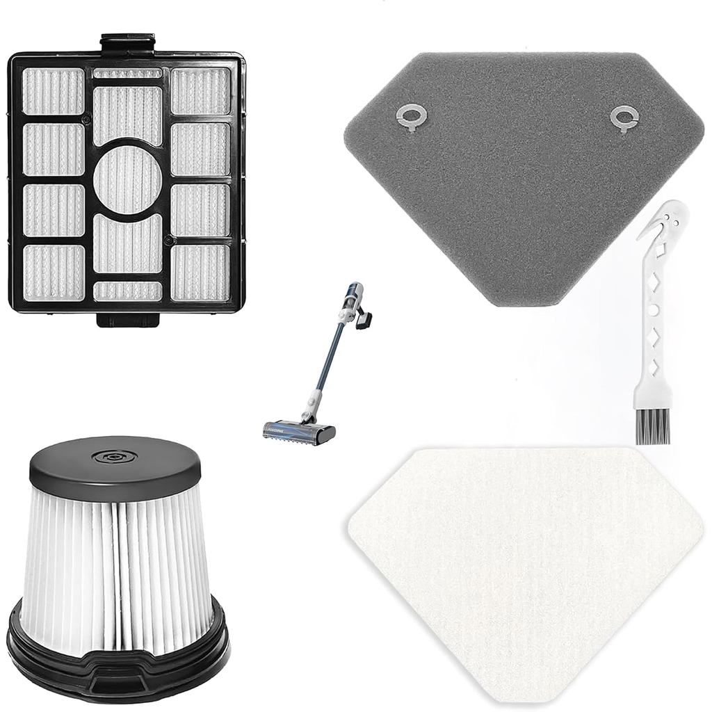 BU3523 BU3521 BU3120 HEPA Filter Replacement for Shark, Washable Filters with Brush for Shark Cordle