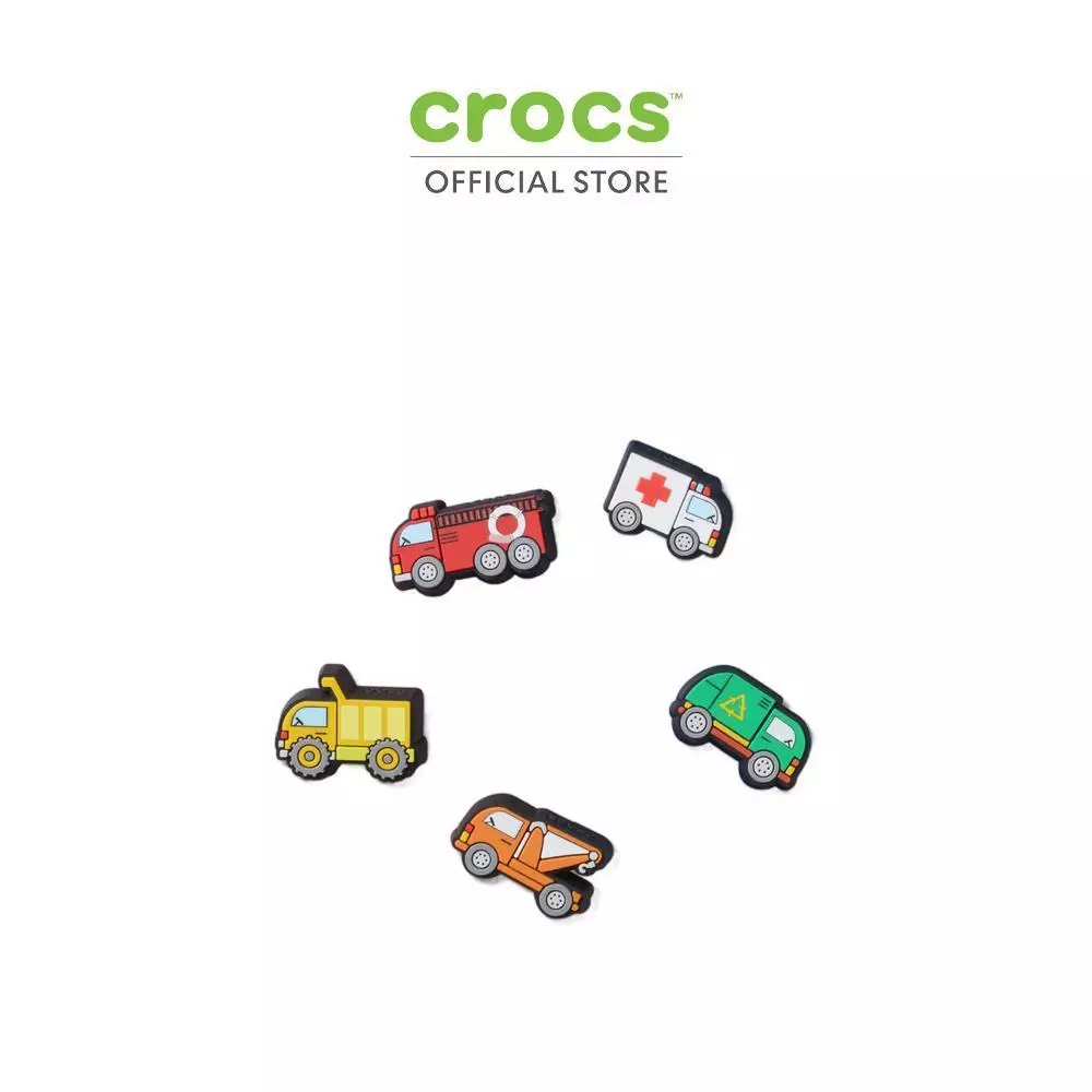 CROCS ตัวติดรองเท้า JIBBITZ™ TINY WORK TRUCKS 5 PACK รุ่น 10015577 - MULTICOLOR