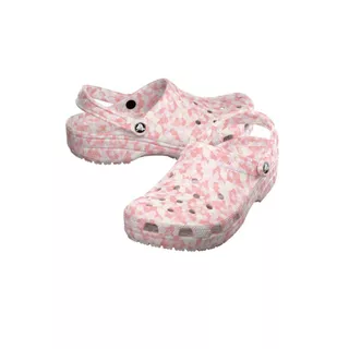 CROCS รองเท้าลำลองผู้ใหญ่ CLASSIC CONFETTI CLOG - PINK MILK/MULTI
