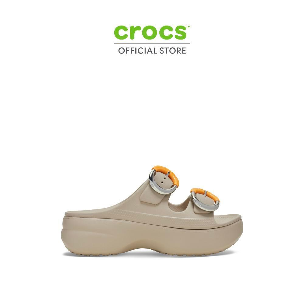 Crocs Saturday Platform Dipped Buckle Sandal รองเท้าแตะส้นเตารีดผู้หญิง