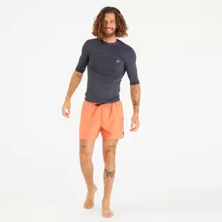 Decathlon Men’S Short Sleeve UV-Protection T-Shirt - 100 เสื้อโต้คลื่นแขนสั้นป้องกันยูวีสำหรับผู้ชาย รุ่น 100 - Black