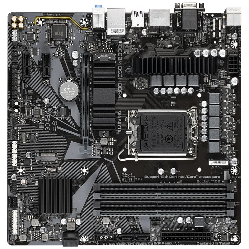  สําหรับ GIGABYTE B660M DS3H DDR4 เมนบอร์ด Intel B660 LGA1700 DDR4 128 GB Micro ATX รองรับ 13900 12