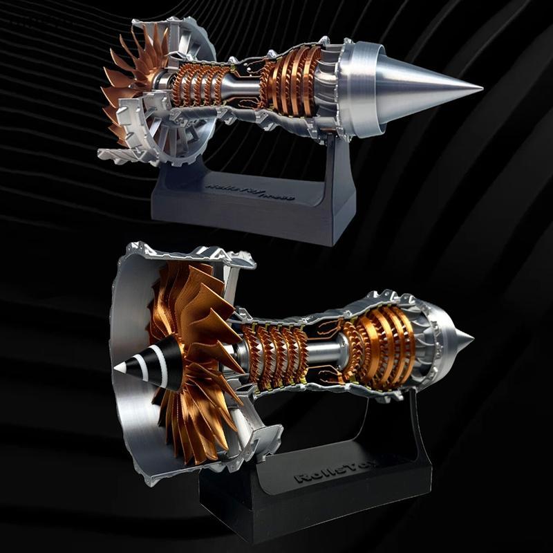 [qingyu] Mini Turbofan Engine Aviation Model การทดลองวิทยาศาสตร์ Jet Engine Model ของเล่นวิทยาศาสตร์