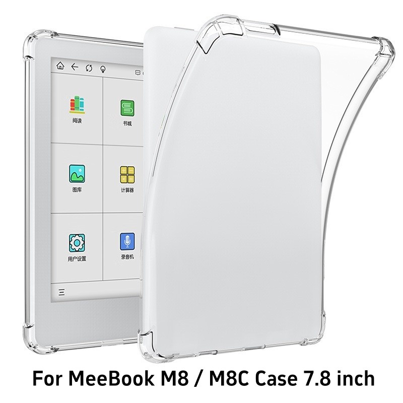 สําหรับ MeeBook M8 กรณี 7.8 "โปร่งใสสําหรับ MeeBook M8C 7.8 นิ้วซิลิโคนอ่อนนุ่ม TPU ป้องกันกันกระแทก