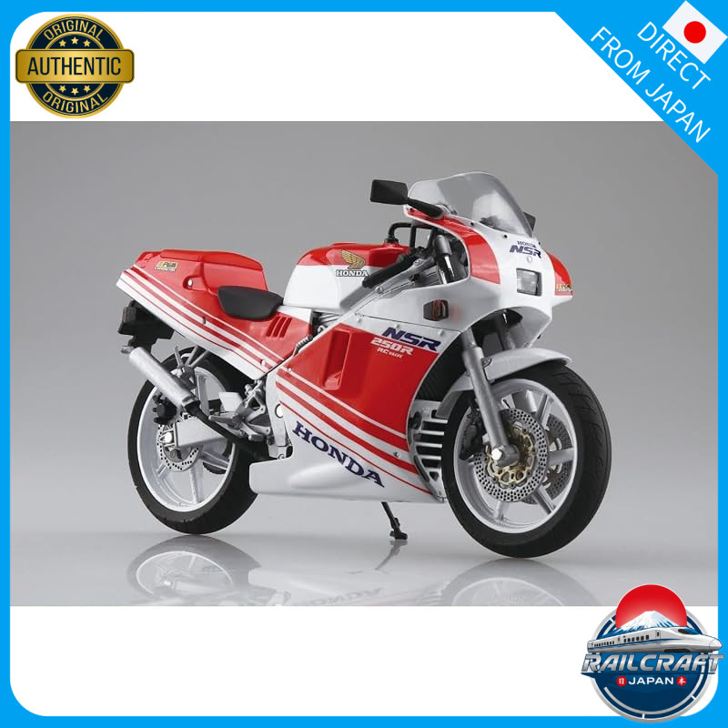 AOSHIMA Skynet 1/12 Completed Bike Honda NSR250R '88 Fighting Red/Ross White