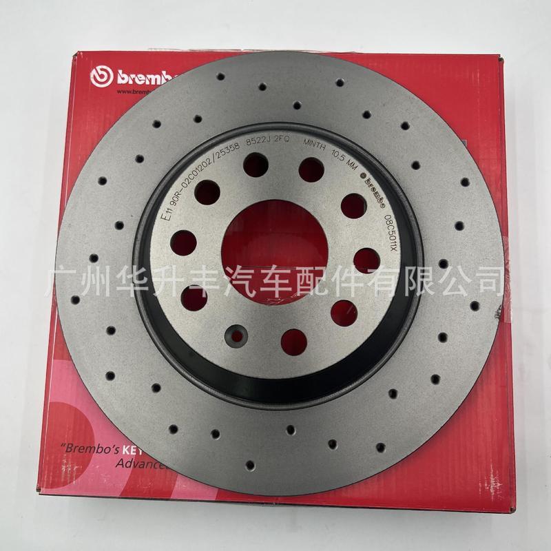 เบรมโบ 08 C501 1X จานเบรกหลัง 3Q0 615 601 สำหรับ Audi Q3/TT/S3/Magotan