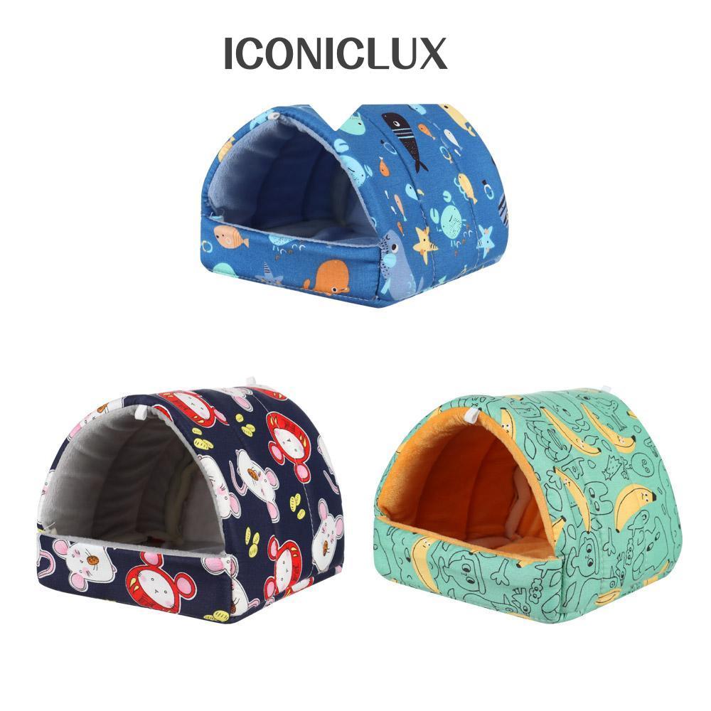 ICONICLUX Hamster House Fashion Mini Cage สบาย Rabbit Squirrel Warm Mat