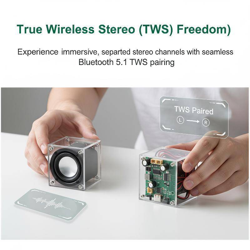 STA TWS สเตอริโอเครื่องขยายเสียง DC 5V/3.7V 2*10W Dual Channel สําหรับ DIY ลําโพง Home Audio การปรับ