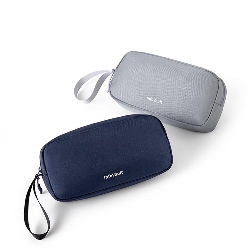 Newsmallbrains Travel Organizer กระเป๋าสําหรับ Electronics สายตาข่ายกระเป๋าสําหรับโรงเรียน Office Tr