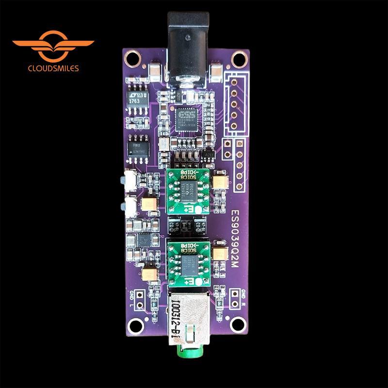 [CloudsMiles.th] ES9039Q2M บอร์ดถอดรหัส I2S Input Module ES9039 Asynchronous USB OPA162+ OPA1612 สาม