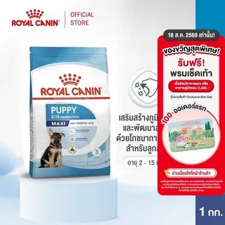 Royal Canin Maxi Puppy 1kg อาหารเม็ดลูกสุนัข พันธุ์ใหญ่ อายุ 2-15 เดือน (Dry Dog Food, โรยัล คานิน)