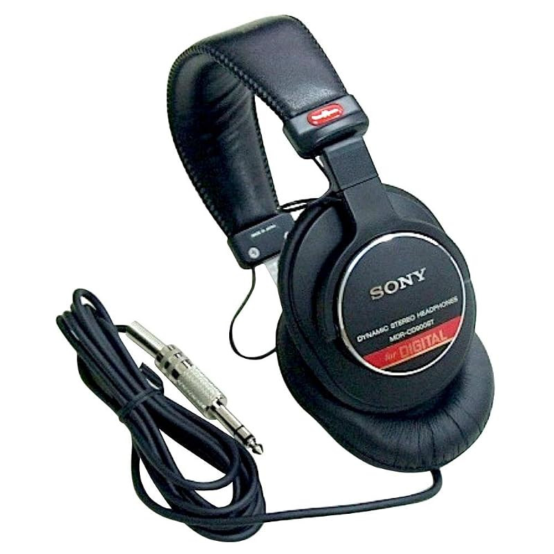 SONY Wired Closed-back Studio Monitor Headphones Black MDR-CD900ST