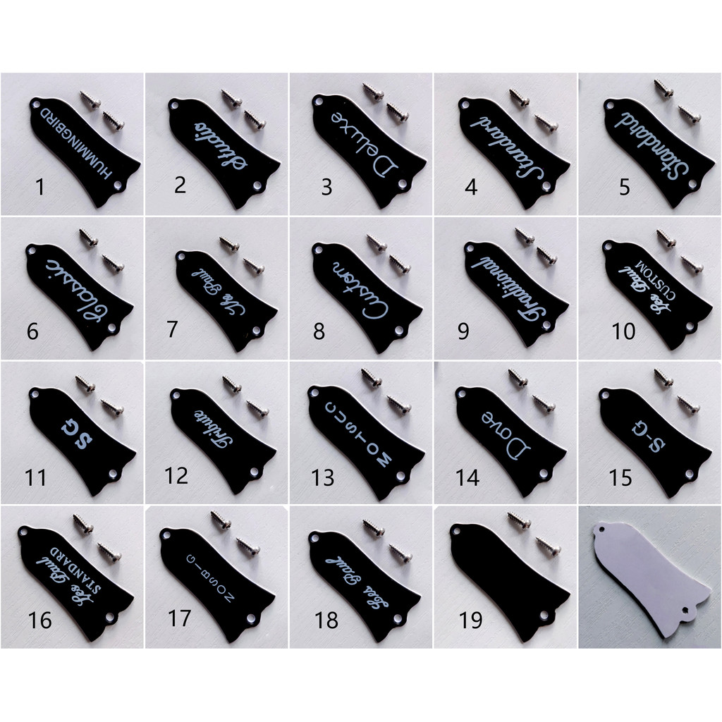 Gibson Truss Rod Cover Plate Guitar Standard Parts 2 Ply Black Guitar Parts Replacement