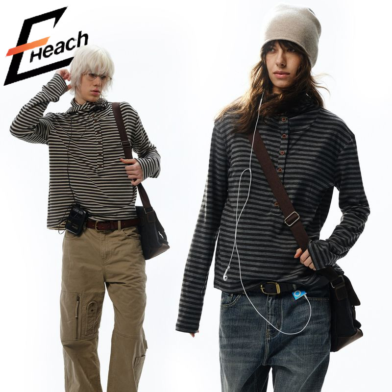 Ocshean เสื้อสเวตเตอร์มีฮู้ดสําหรับผู้ชายพร้อมแถบหัวเข็มขัดอินเทรนด์สไตล์อเมริกันระดับไฮเอนด์และเป็น