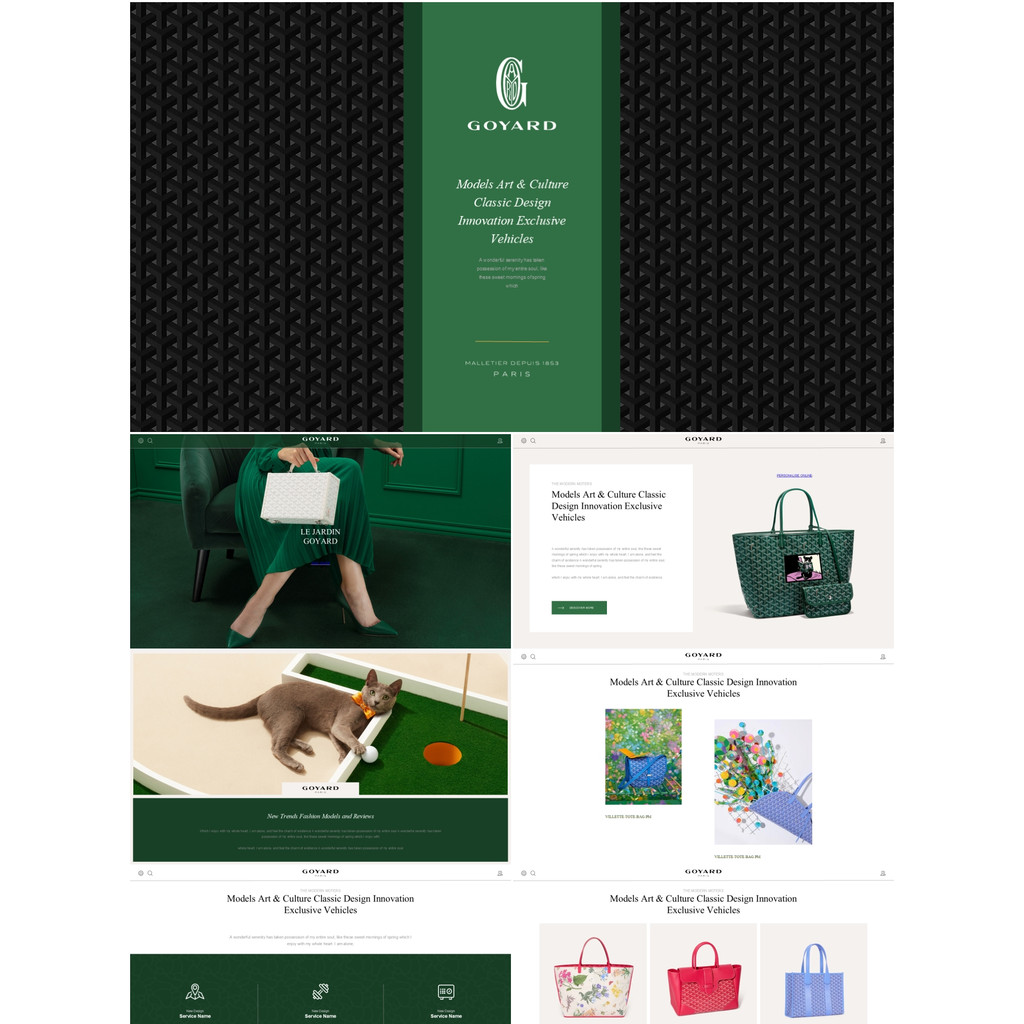 Goyard Keynote Template 100 หน้ากระเป๋าเดินทาง goyard Keynote 100 สไลด์