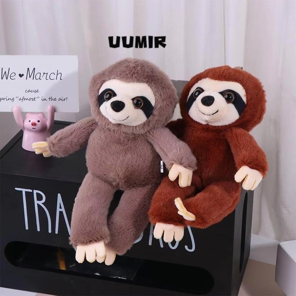 UUMIR Sloth จี้ขนาดเล็ก, จี้นุ่มตุ๊กตาสัตว์ Sloth, พวงกุญแจน่ารักจําลอง Plush Sloth พวงกุญแจ